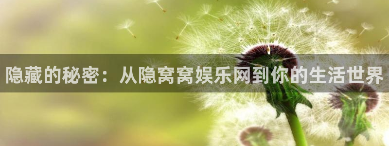 长征平台平台开户链接：隐藏的秘密：从隐窝窝娱乐网到你的生活世界